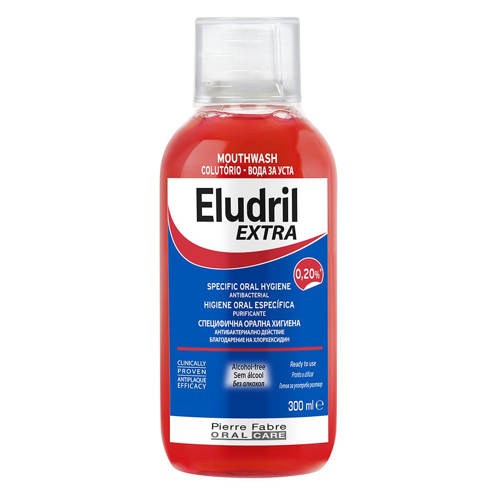 Eludril Extra Mouthwash 0,20% Στοματικό Διάλυμα για Βακτηριακή Προστασία, 300ml 