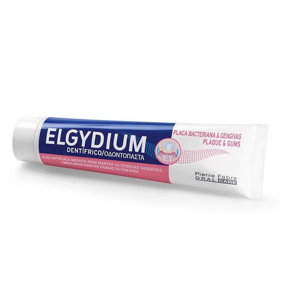 Elgydium - Plaque & Gums Toothpaste Οδοντόκρεμα για Υγιή Ούλα και Άμεση Δράση Κατά της Πλάκας, 75ml