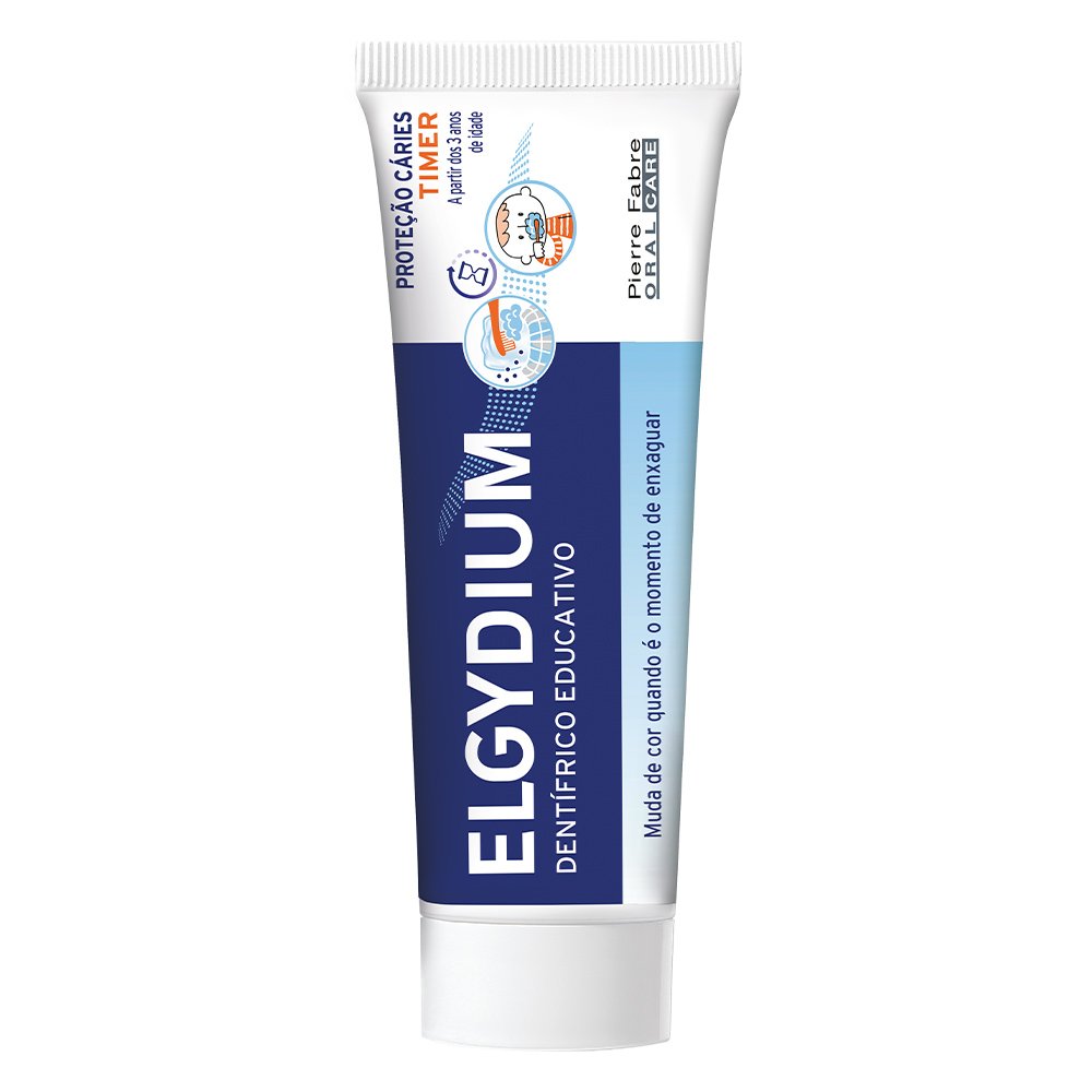 Elgydium Timer Εκπαιδευτική Οδοντόκρεμα που Εξασφαλίζει 2 λεπτά Βούρτσισμα, 50ml