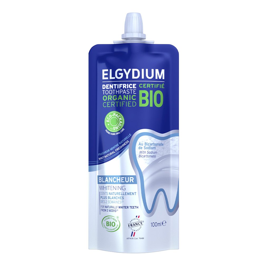 Elgydium Organic Bio Whitening Βιολογική Οδοντόκρεμα για Λεύκανση σε Οικολογική Συσκευασία, 100ml
