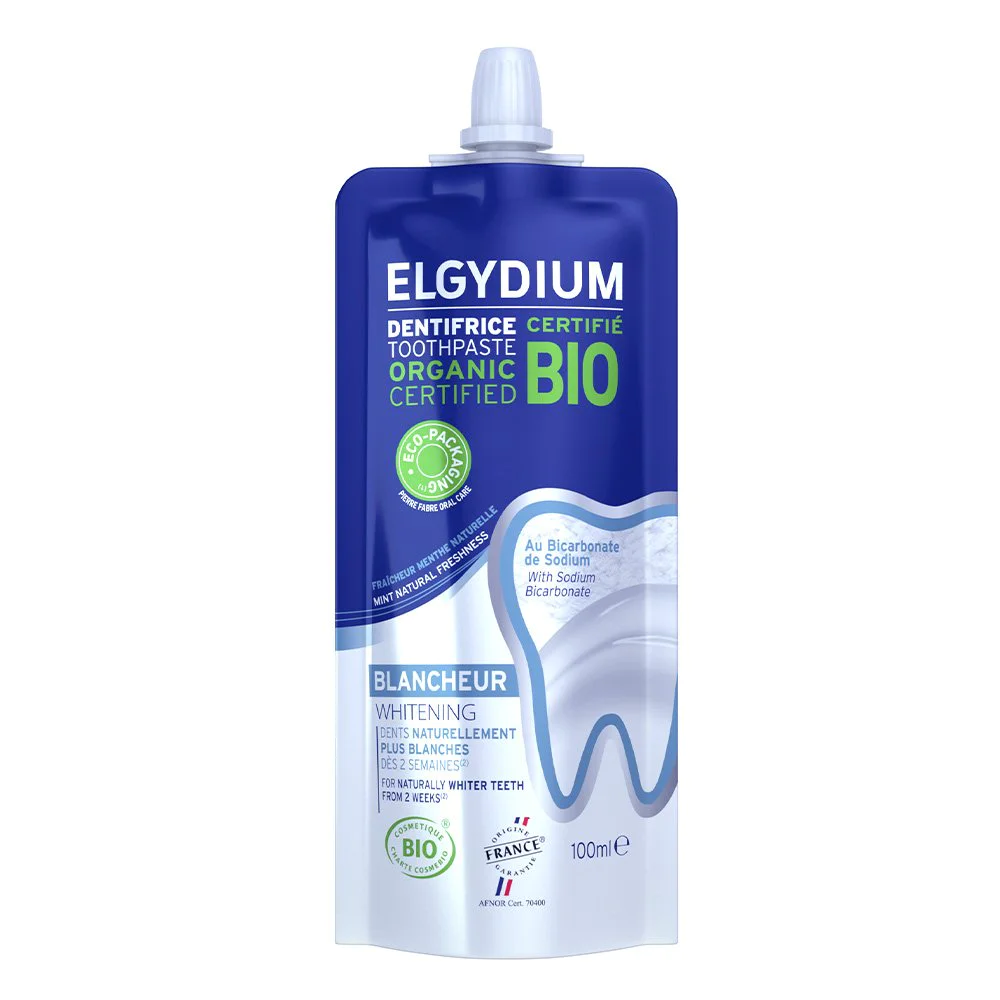 Elgydium Organic Bio Whitening Βιολογική Οδοντόκρεμα για Λεύκανση σε Οικολογική Συσκευασία, 100ml Elgydium Organic Bio Whitening Βιολογική Οδοντόκρεμα για Λεύκανση σε Οικολογική Συσκευασία, 100ml