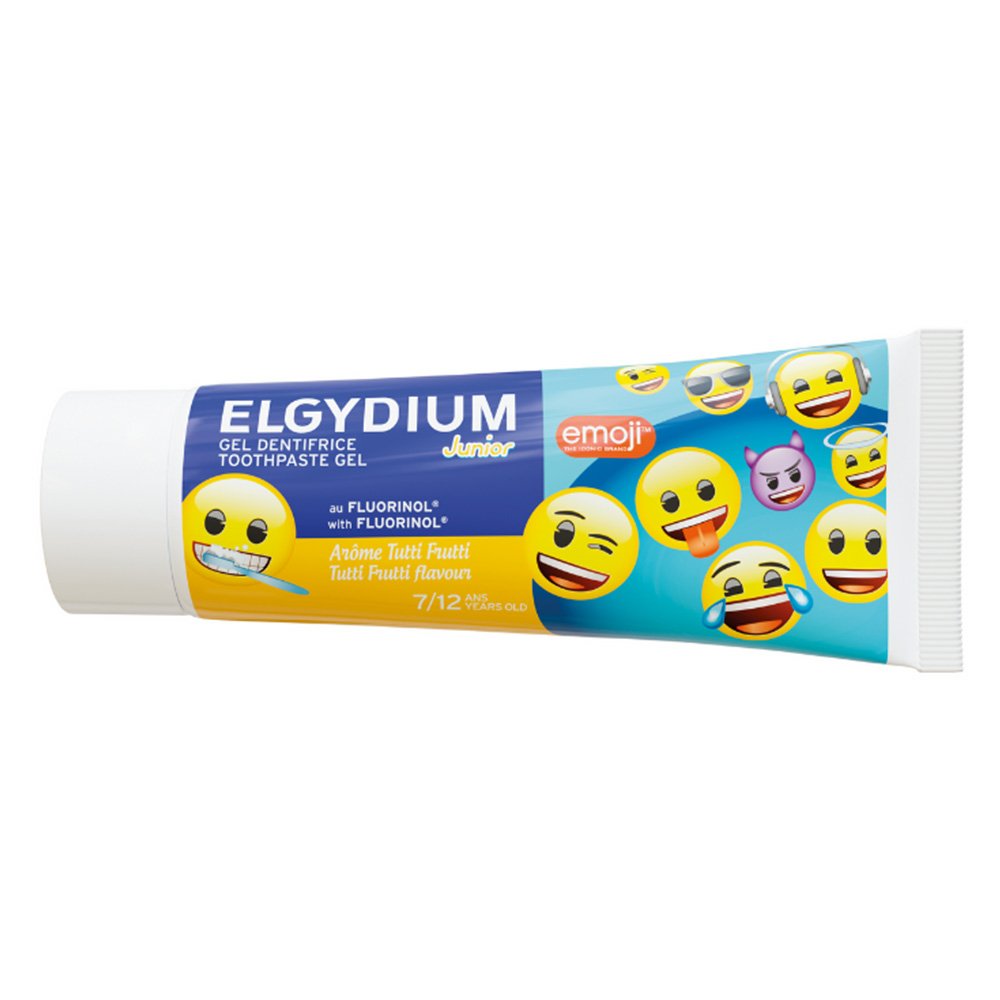 Elgydium Παιδική Οδοντόκρεμα Emoji 1400 ppm με Γεύση Tutti-Fruti για 7-12 ετών, 50ml
