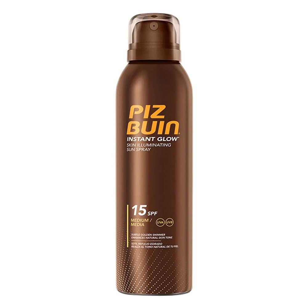 Piz Buin Instant Glow Spray Αδιάβροχο Αντηλιακό Σπρέι SPF15, 150ml