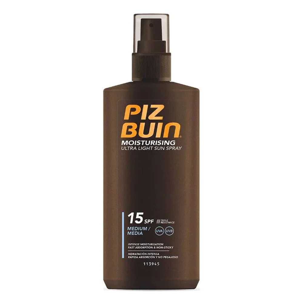 Piz Buin Moisturizing Ultra Light Sun SPF15 Αντηλιακό Spray Σώματος, 200ml Piz Buin Moisturizing Ultra Light Sun SPF15 Αντηλιακό Spray Σώματος, 200ml