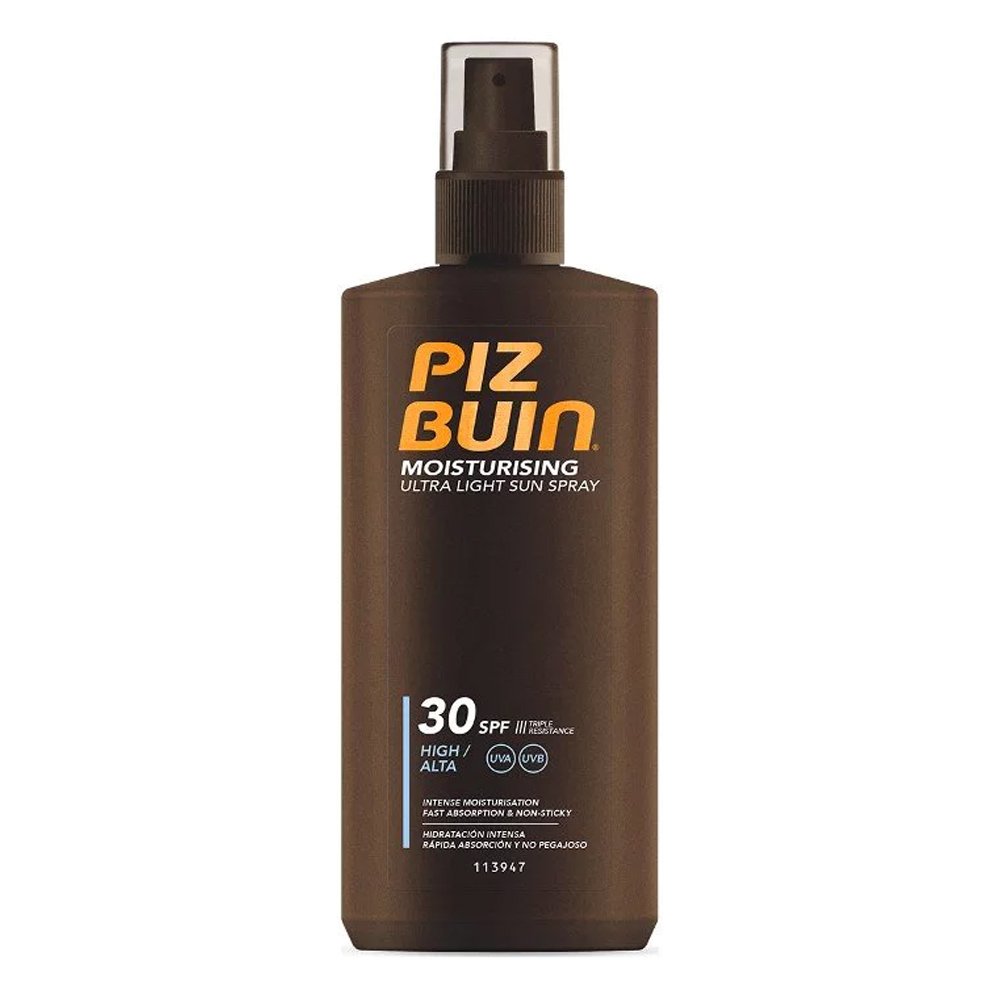 Piz Buin® Moisturising Ultra Light Sun Spray SPF30 Αντηλιακό Σώματος Με Υψηλή Προστασία, 200ml