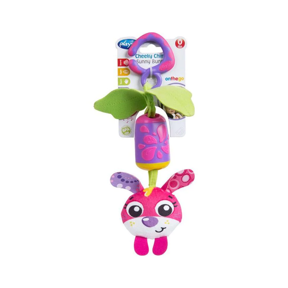 Playgro Sunny Bunny Κρεμαστό Παιχνίδι Ροζ με Ήχο Κουδουνίστρας, 1τμχ Playgro Sunny Bunny Κρεμαστό Παιχνίδι Ροζ με Ήχο Κουδουνίστρας, 1τμχ