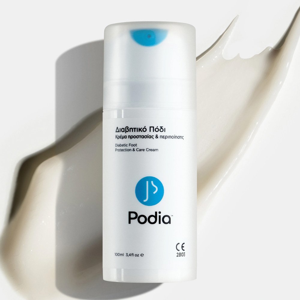 Podia Diabetic Foot Protection & Care Cream Κρέμα Περιποίησης Διαβητικού Ποδιού, 100ml