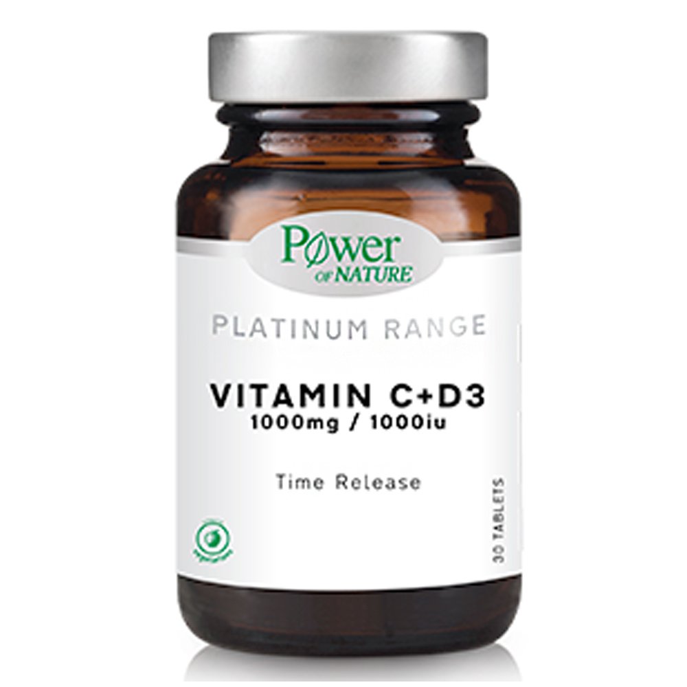 Powerhealth Classics Platinum Range Vitamin C+D3 1000mg, 30ταμπλέτες