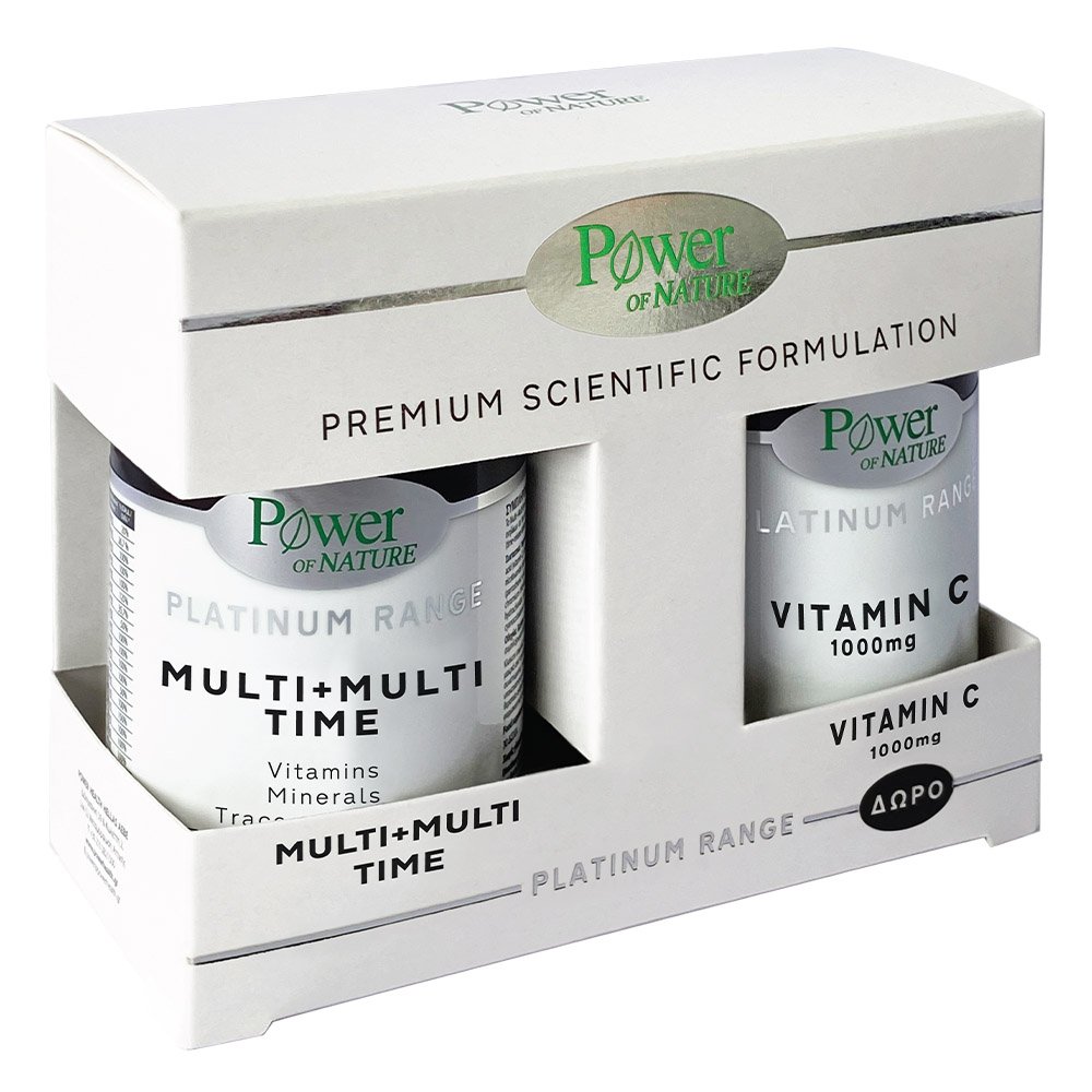 Powerhealth Promo Platinum Range Multi+Multi Time, 30 ταμπλέτες & Δώρο Platinum Range Vitamin C 1000mg, 30 ταμπλέτες 