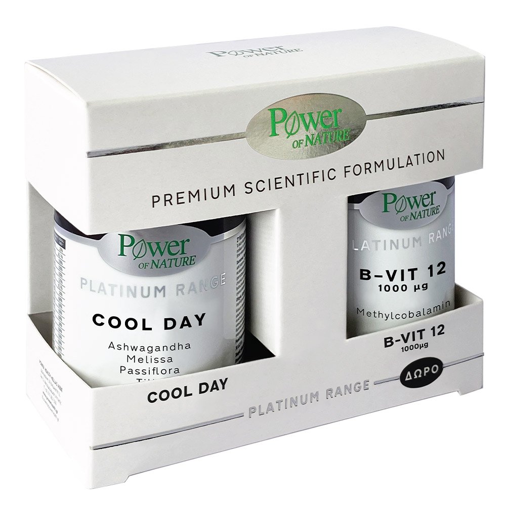 Powerhealth Power Of Nature Promo Pack Platinum Range Cool Day 30Tabs & Δώρο Βιταμίνη B-12, 20Tabs