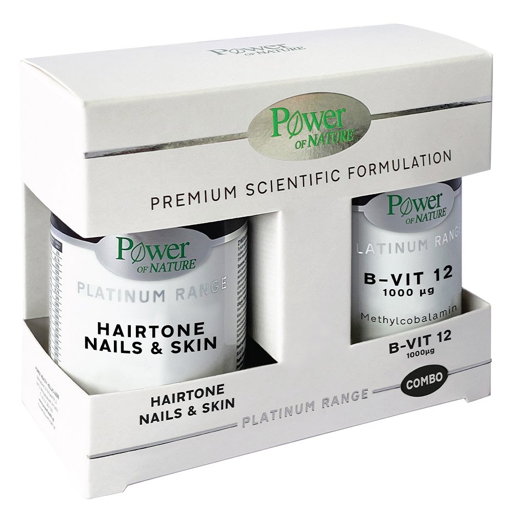 Power Health Promo Συμπλήρωμα Διατροφής Platinum Range Hairtone Nails & Skin, 30caps & Δώρο B-Vit-12 1000μg, 20tabs