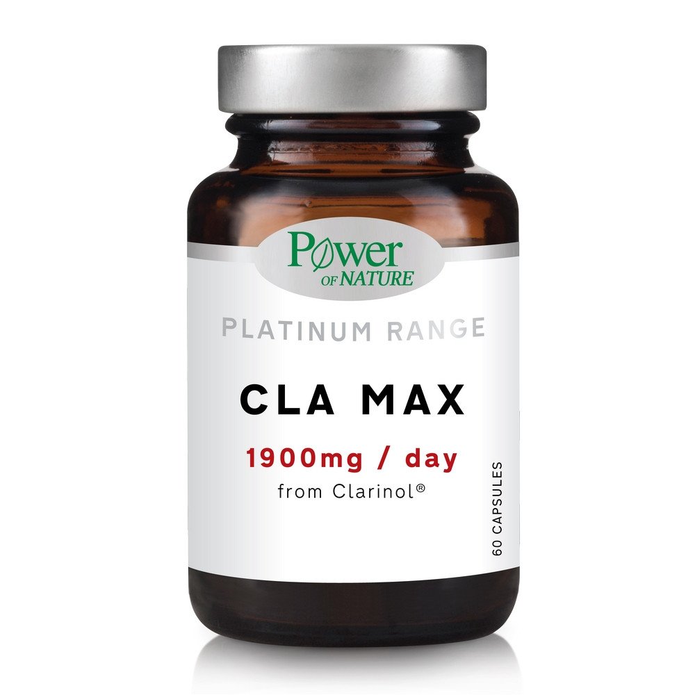 Power of Nature Platinum Range CLA Max 1900mg Συμπλήρωμα Διατροφής με Υψηλή Περιεκτικότητα σε Καθαρό CLA, 60caps