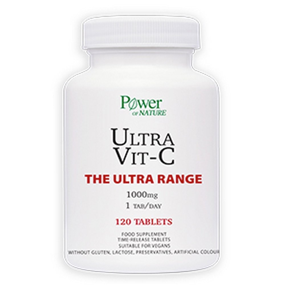 Power Of Nature Ultra Vit-C The Ultra Range 1000mg Συμπλήρωμα Διατροφής με Βιταμίνη C,120tabs