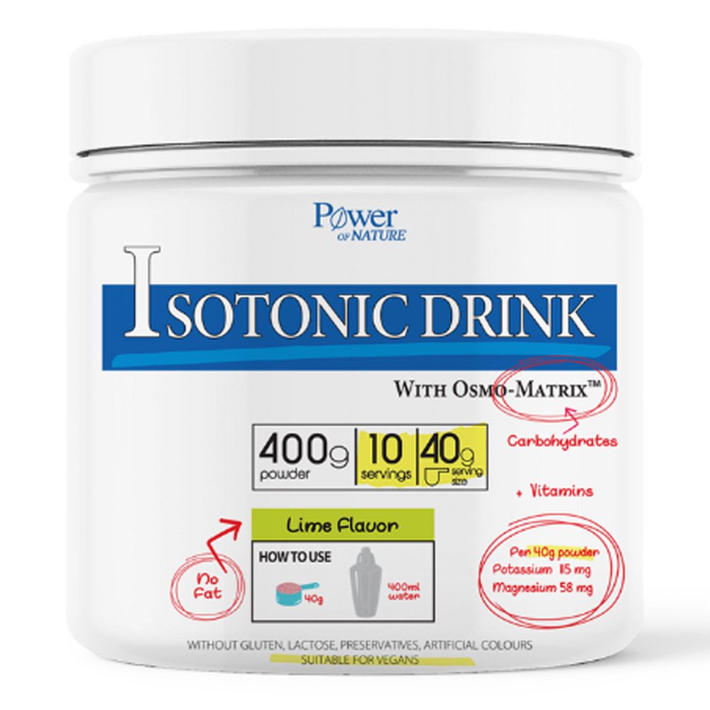 Power Health Isotonic Drink για Τόνωση και Ενέργεια σε Σκόνη, 400gr