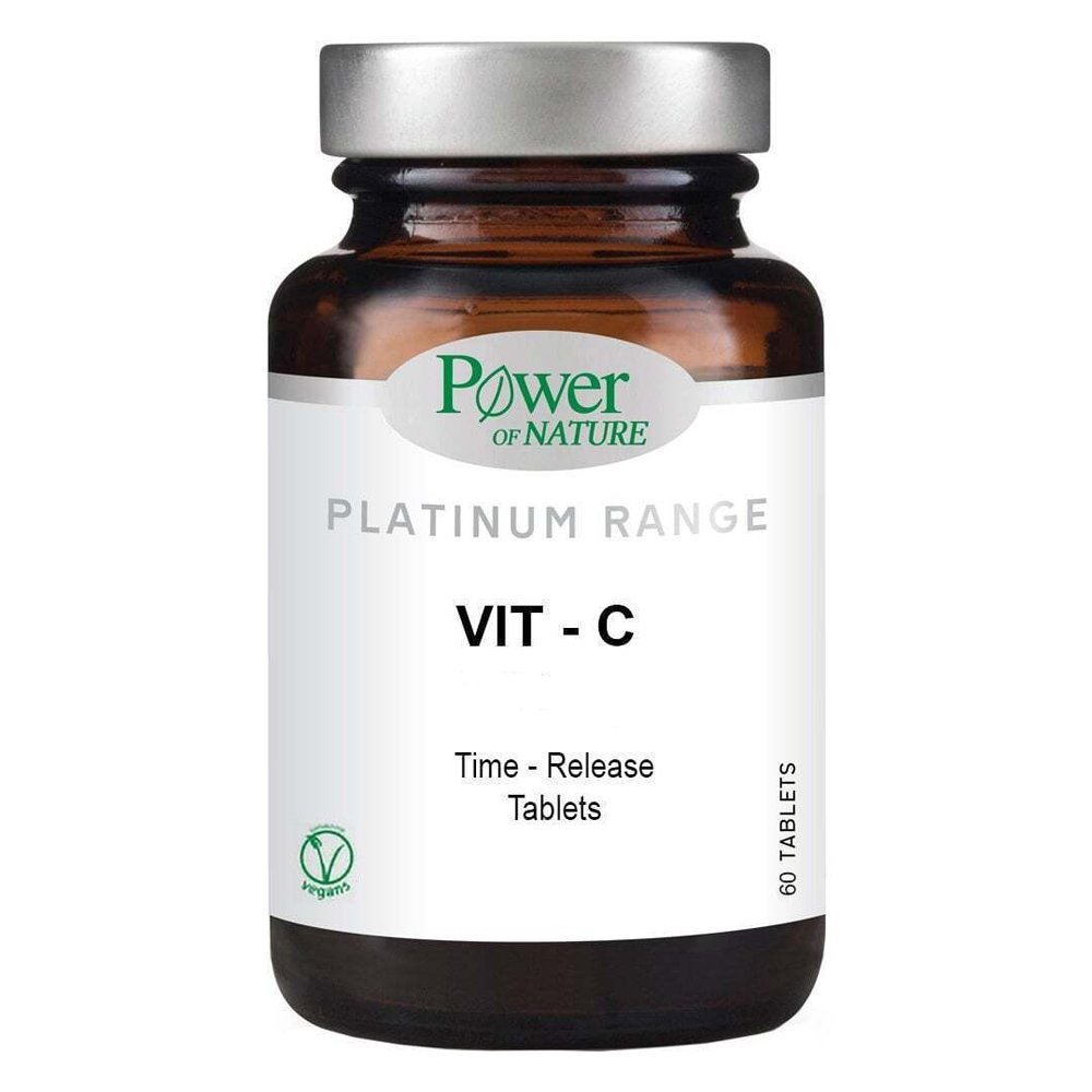 Power Health Power Nature Platinum Range Vit-c Βιταμίνη για το Ανοσοποιητικό 1000mg, 60 ταμπλέτες