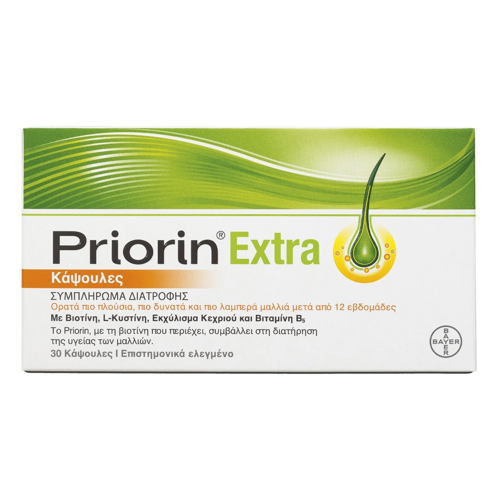 Priorin Extra Συμπλήρωμα Διατροφής της Υγείας των Μαλλιών, 30 κάψουλες