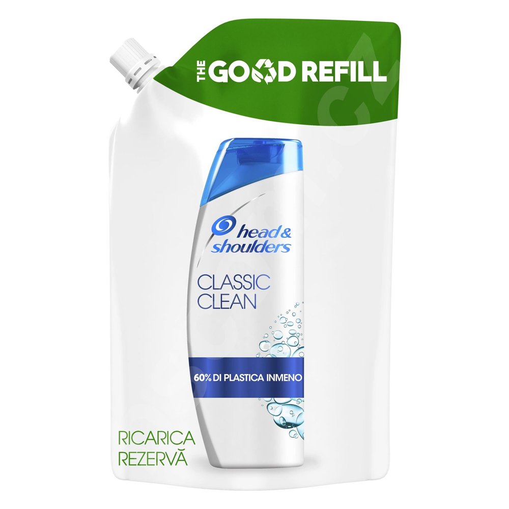 Head & Shoulders Classic Clean Refill Ανταλλακτικό Σαμπουάν κατά της Πιτυρίδας, 480ml