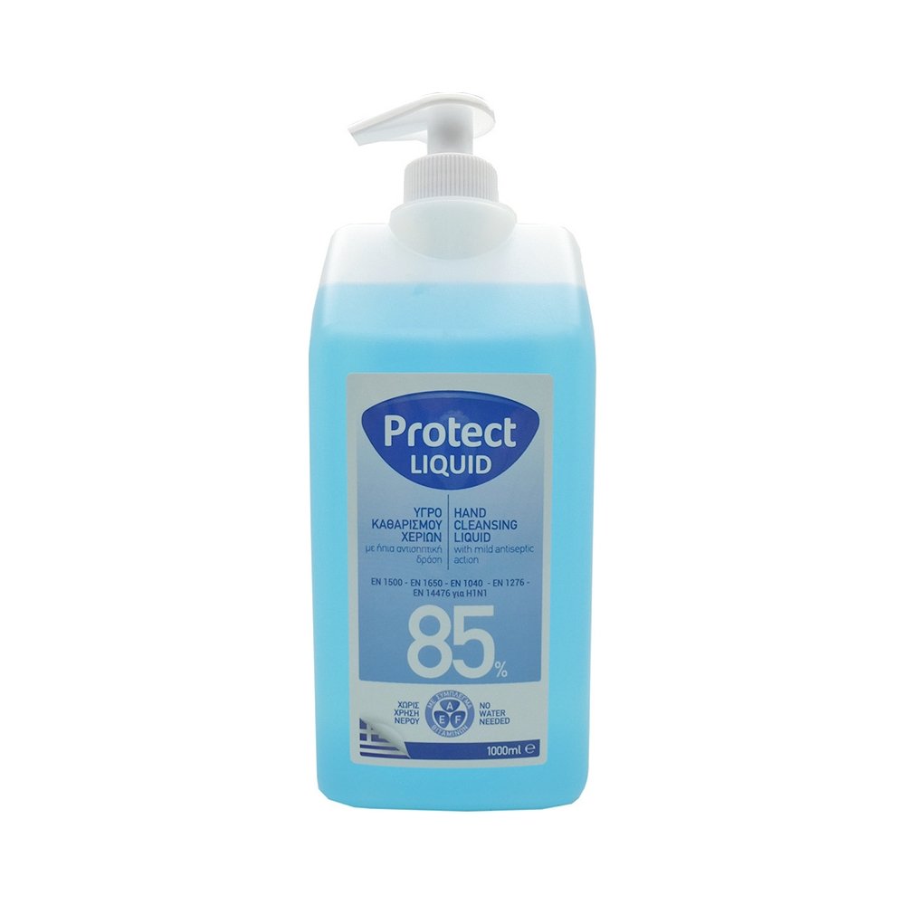 Protect Disinfectant Hand Liquid 85% Υγρό Απολυμαντικό Χεριών, 1000ml 