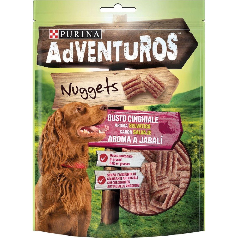 Purina Adventuros Λιχουδιές για Σκύλους, Nuggets με Αγριόχοιρο, 90gr