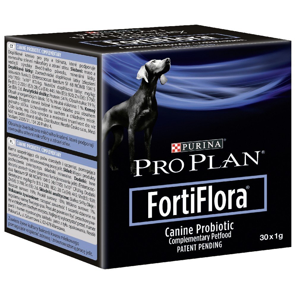 Purina Proplan FortiFlora Canine Probiotic, Συμπλήρωμα Διατροφής Προβιοτικών για Σκύλους, 30x1gr