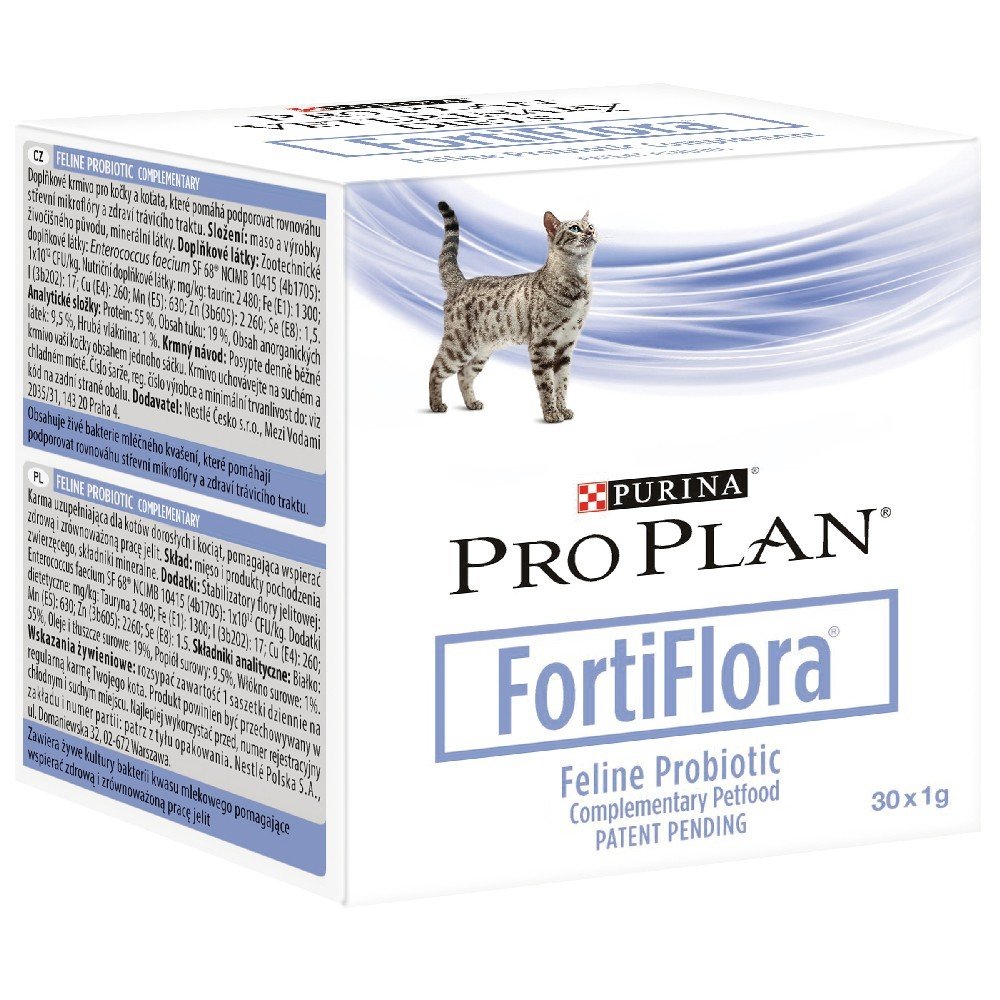 Purina PP Fortiflora Fln Διατροφικό συμπλήρωμα προβιοτικών για γάτες, 30Χ1 gr