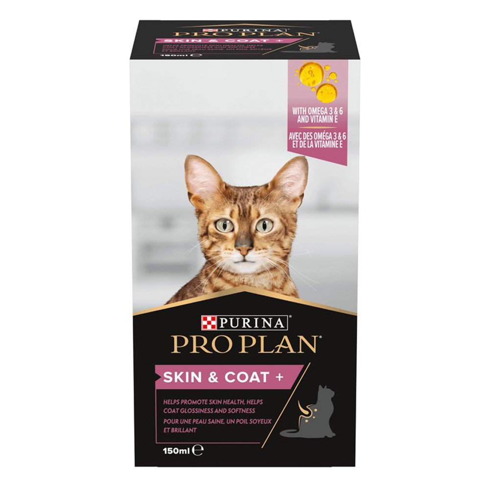 Purina Pro Plan Skin and Coat+ Συμπλήρωμα Διατροφής για Γάτες σε Μορφή Λαδιού, 150ml