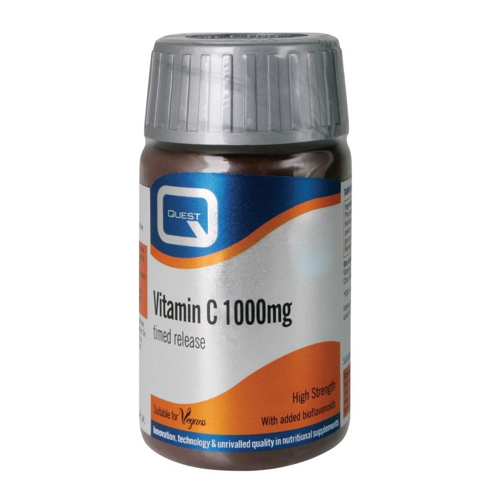 Quest Vitamin C 1000mg Timed Release, Συμπλήρωμα Διατροφής για την Προστασία του Ανοσοποιητικού, 30tabs