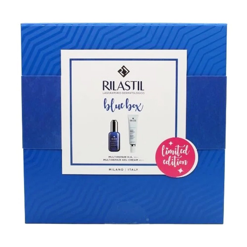 Rilastil Promo Blue box Multi Repair H.A Facial Detox Serum, 30ml & Multirepair Anti Wrinkle Gel Cream, 40ml
