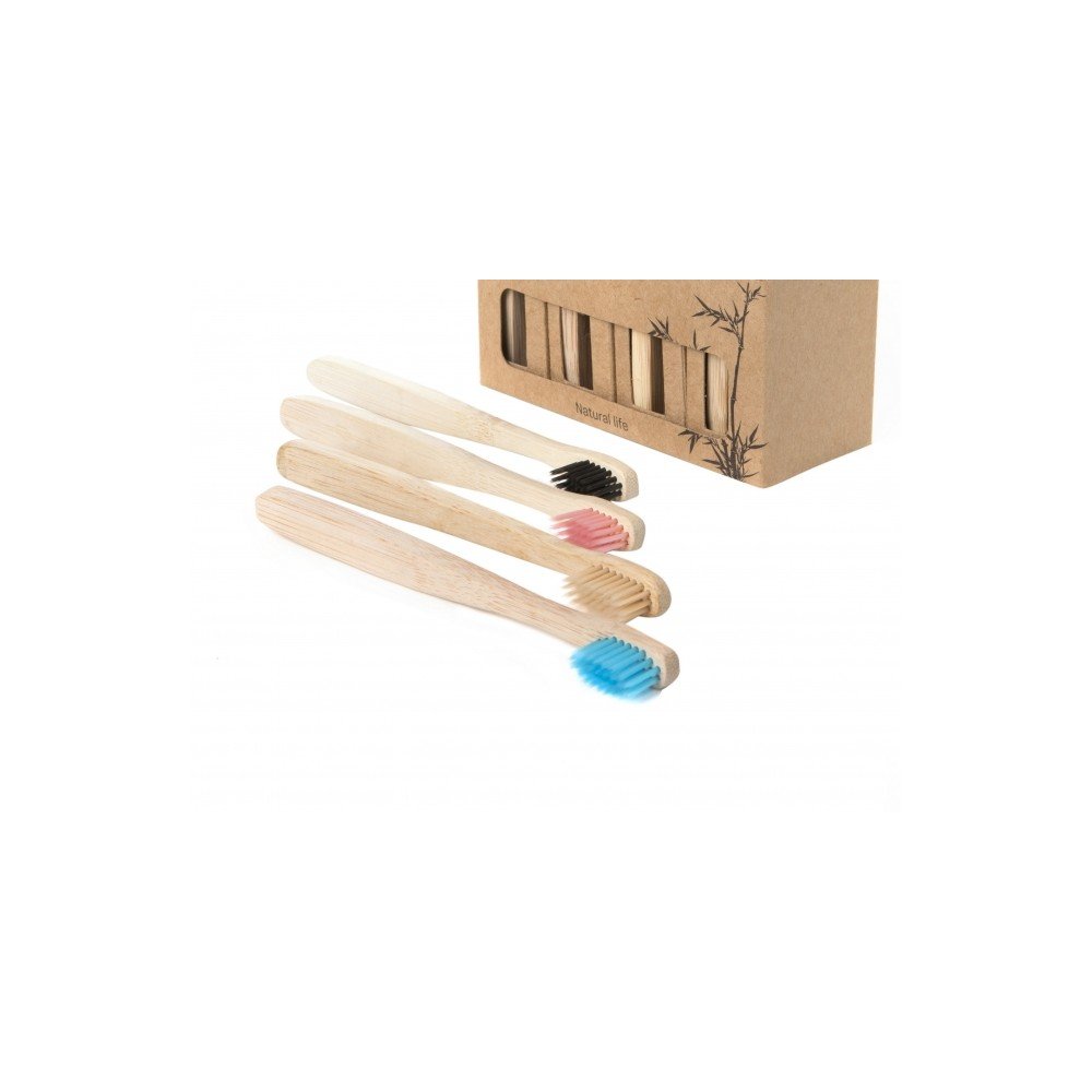 Ro-Ro Accessories Παιδική Οδοντόβουρτσα Οικολογική από Φυσικό Bamboo Μαυ΄ρη, 1τμχ