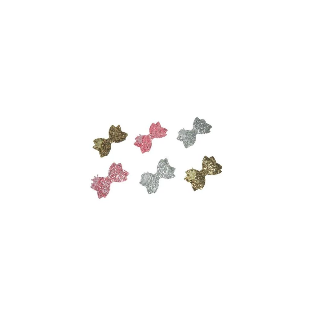 Ro accessories Παιδικό κλιπ μαλλιών glitter φιόγκος και κορώνα 16-0039 Ro accessories Παιδικό κλιπ μαλλιών glitter φιόγκος και κορώνα 16-0039