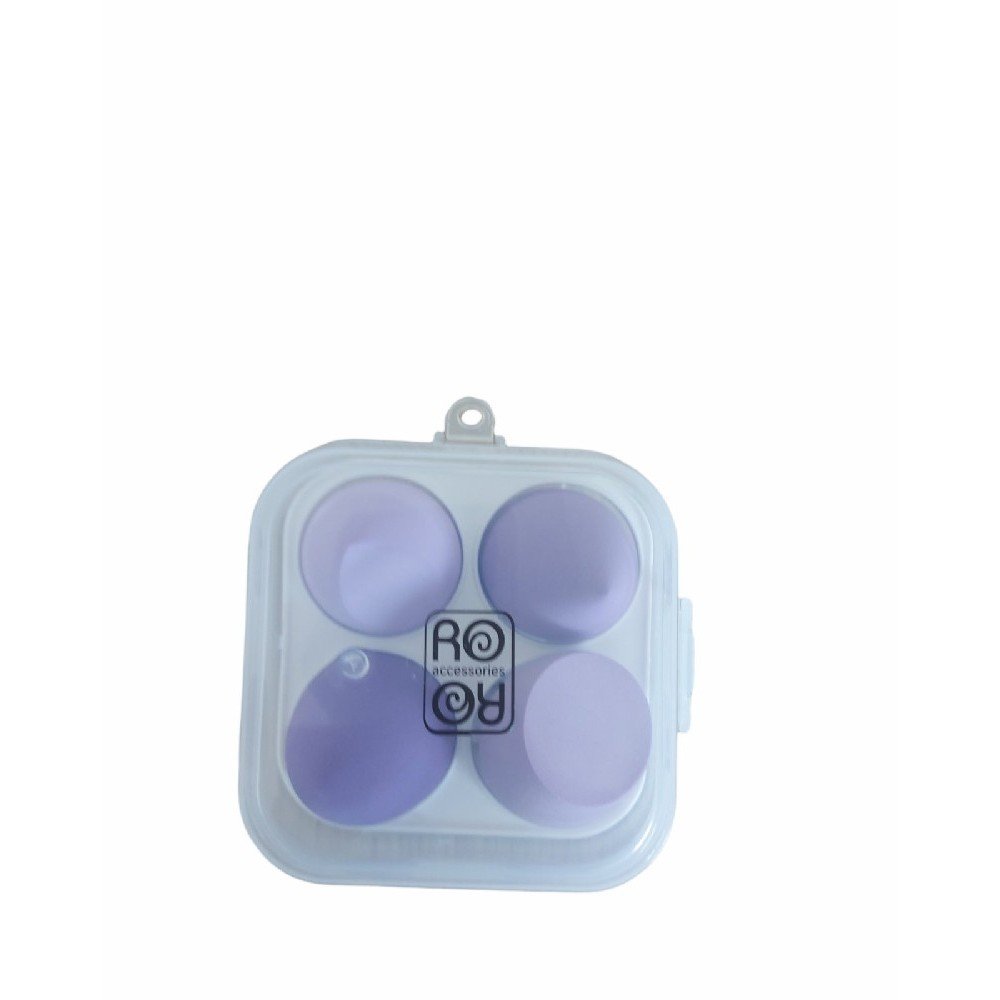 Ro-Ro Accessories Blending Eggs, SP189 Σφουγγαράκια για την Eφαρμογή της Yγρής βάσης μακιγιάζ Κίτρινα, 4τμχ