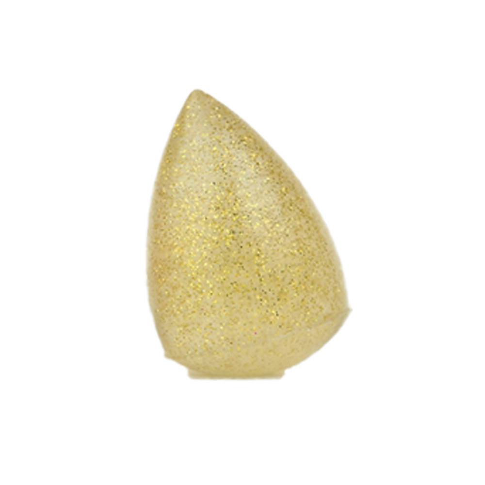 Ro-Ro Accessories Σφουγγαράκι Σιλικόνης Blending Glitter Χρυσό, 1τμχ