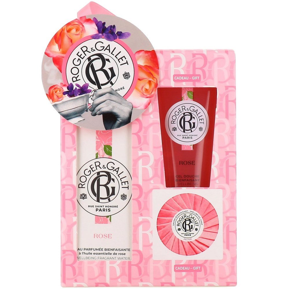 Roger&Gallet Promo Rose Eau Parfumee Bienfaisante Άρωμα, 100ml & Αναζωογονητικό Αφρόλουτρο Rose, 50ml & Δώρο Σαπούνι Rose, 50g