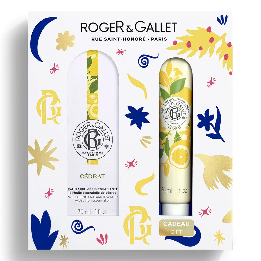 Roger & Gallet Εορταστικό Σετ Cedrat Eau Parfumee Bienfaisante 30ml+ Δώρο Κρέμα Χεριών 30ml Roger & Gallet Εορταστικό Σετ Cedrat Eau Parfumee Bienfaisante 30ml+ Δώρο Κρέμα Χεριών 30ml