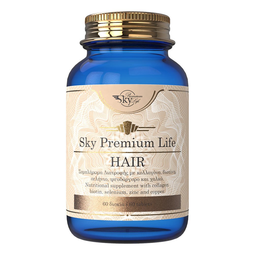 Sky Premium Life Hair Συμπλήρωμα Διατροφής για τα Μαλλιά, 60 ταμπλέτες