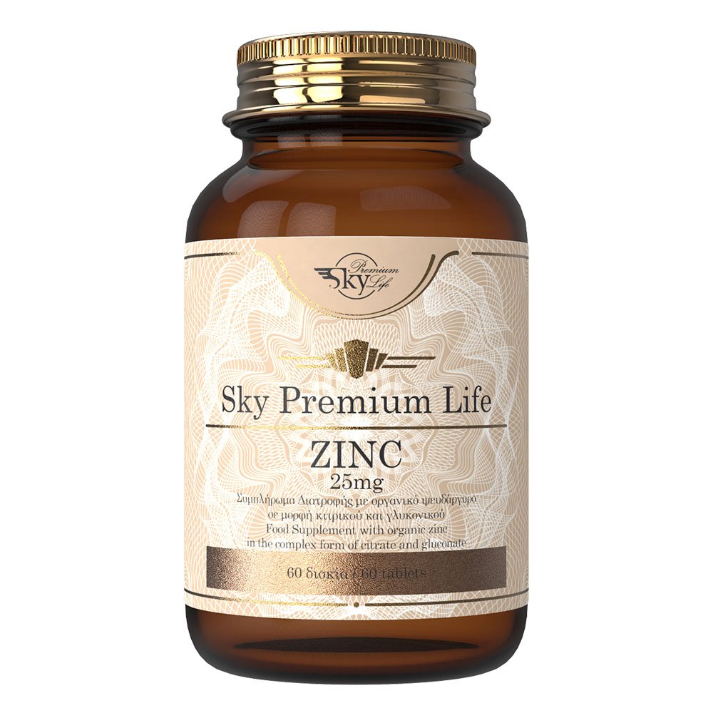 Sky Premium Life Zinc 25mg, 60 ταμπλέτες