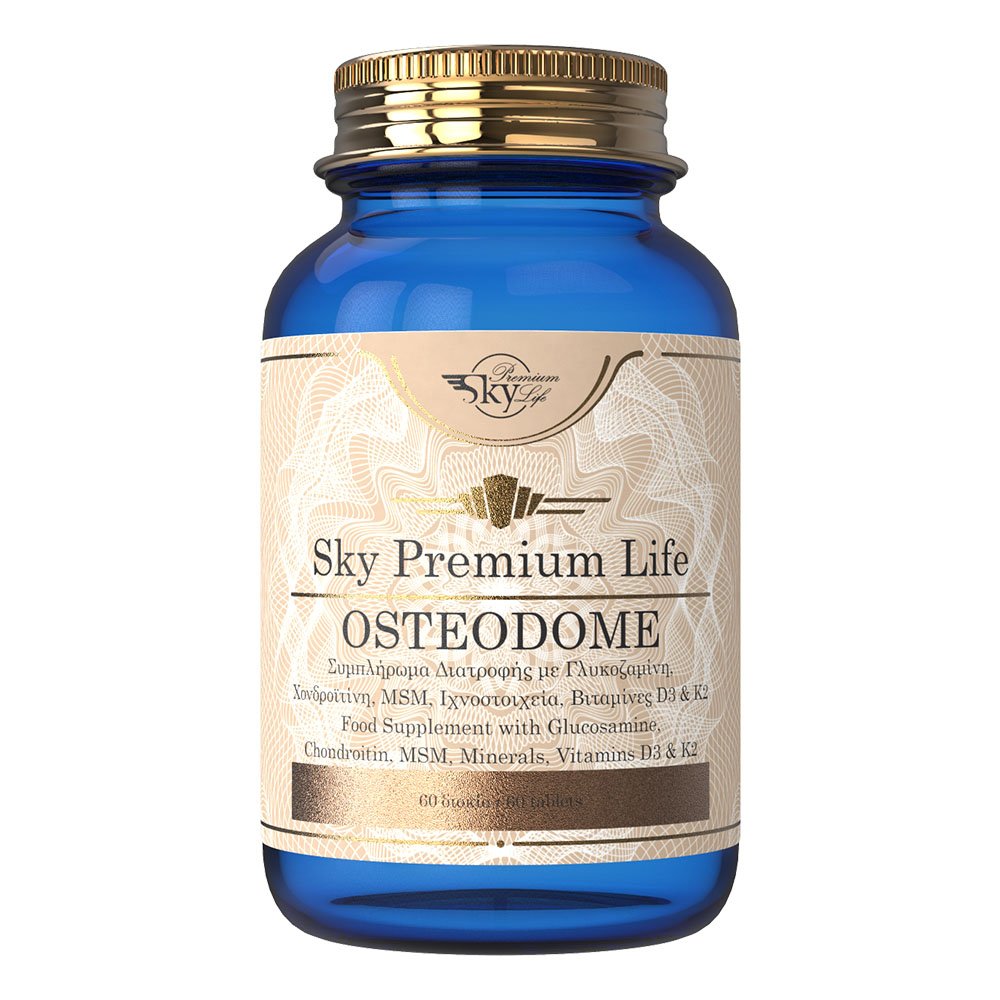 Sky Premium Life Osteodome, Ενισχυμένο Συμπλήρωμα Διατροφής που Συμβάλλει στη Φυσιολογική Λειτουργία των Οστών και των Χόνδρων, 60tbs