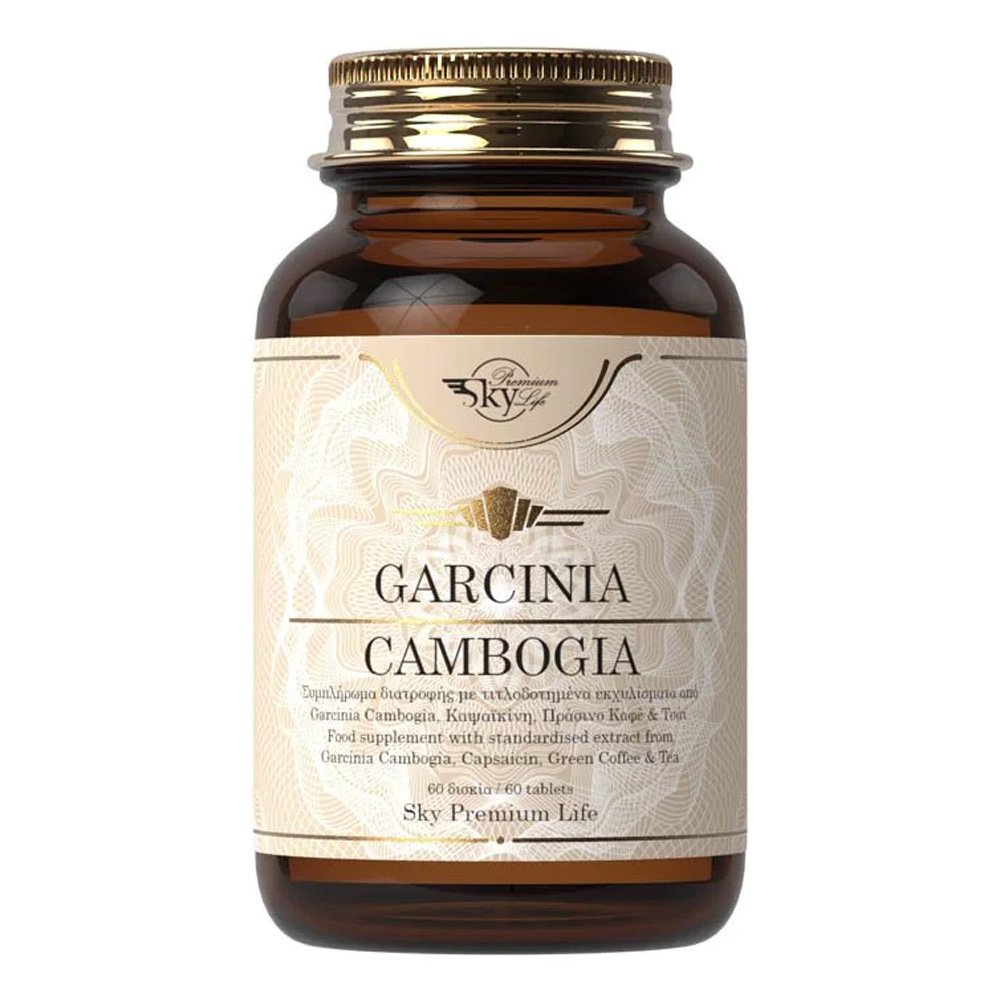 Sky Premium Life Garcinia Cambogia, Συμπλήρωμα Διατροφής Για Τον Καλό Μεταβολισμό Πρωτεϊνών, Υδατανθράκων, Λιπαρών Οξέων, 60tbs