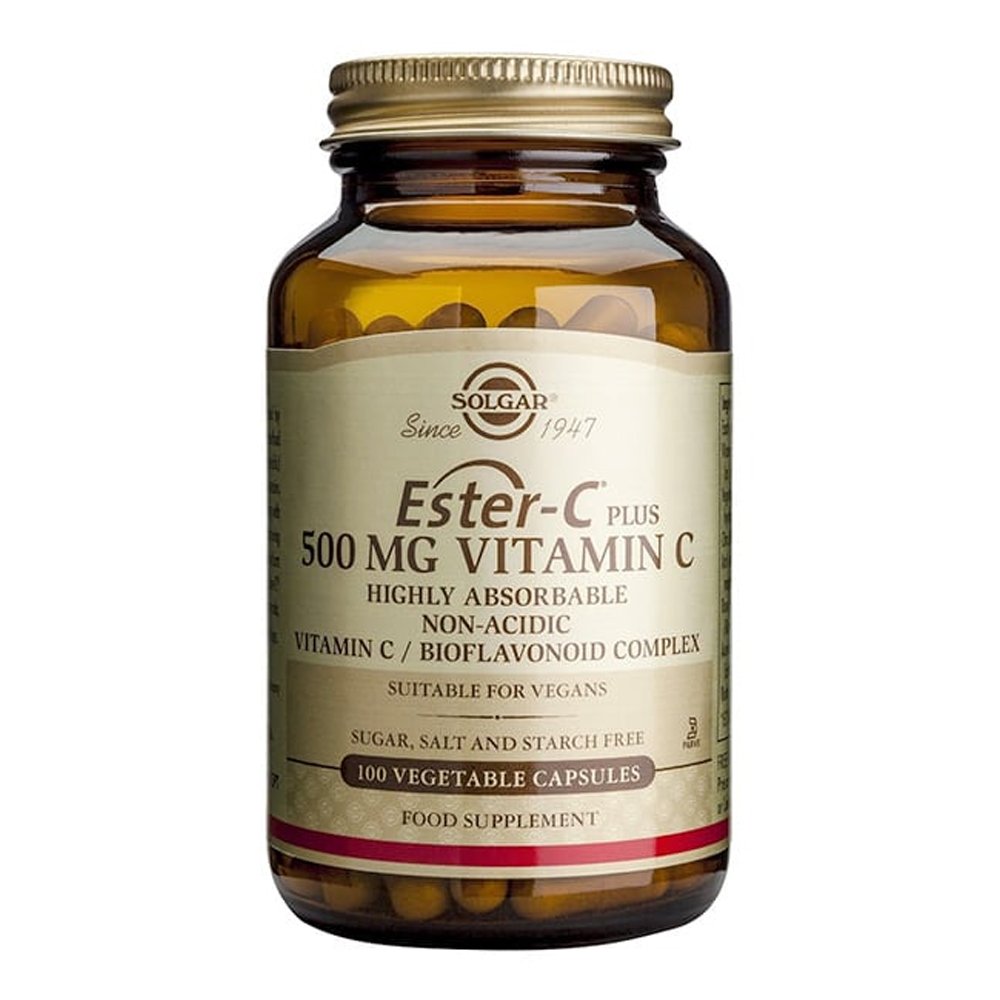 Solgar Ester 500mg Vitamin C Συμπλήρωμα Διατροφής, 100 vegan caps