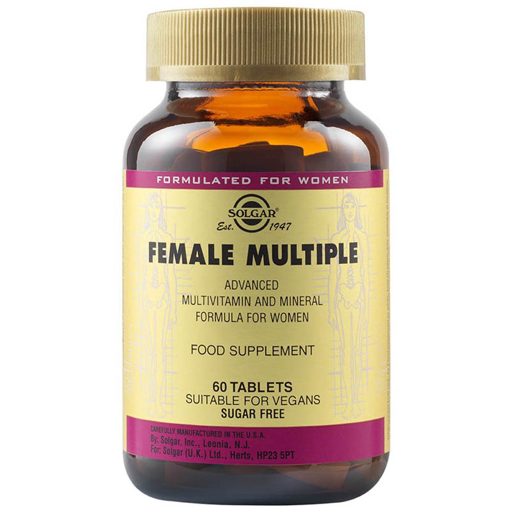 Solgar Female Multiple Πολυβιταμίνη για Γυναίκες για Ενέργεια & Τόνωση, 60tabs