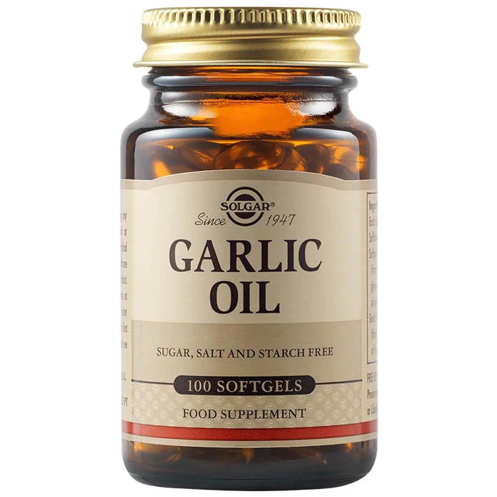 Solgar Garlic Oil, 100 Μαλακές Κάψουλες Solgar Garlic Oil, 100 Μαλακές Κάψουλες
