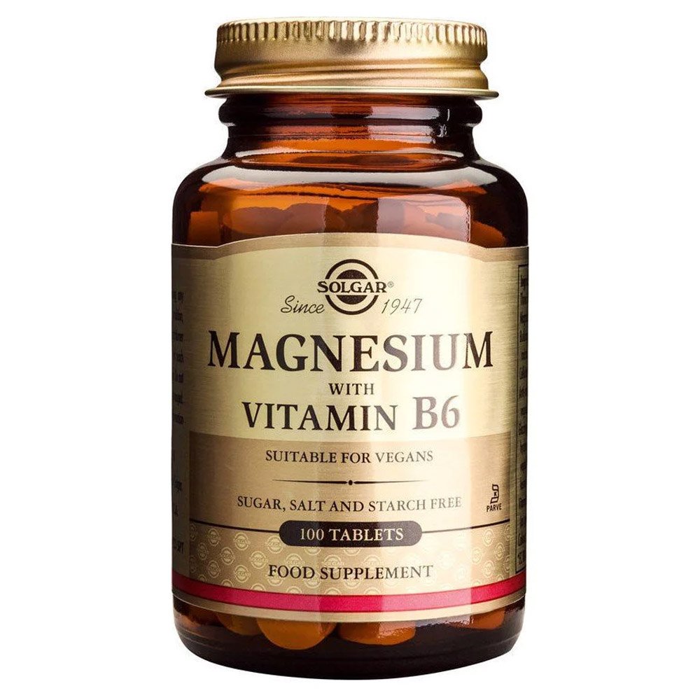 Solgar Magnesium + B6 Συμπλήρωμα Διατροφής, 100tabs