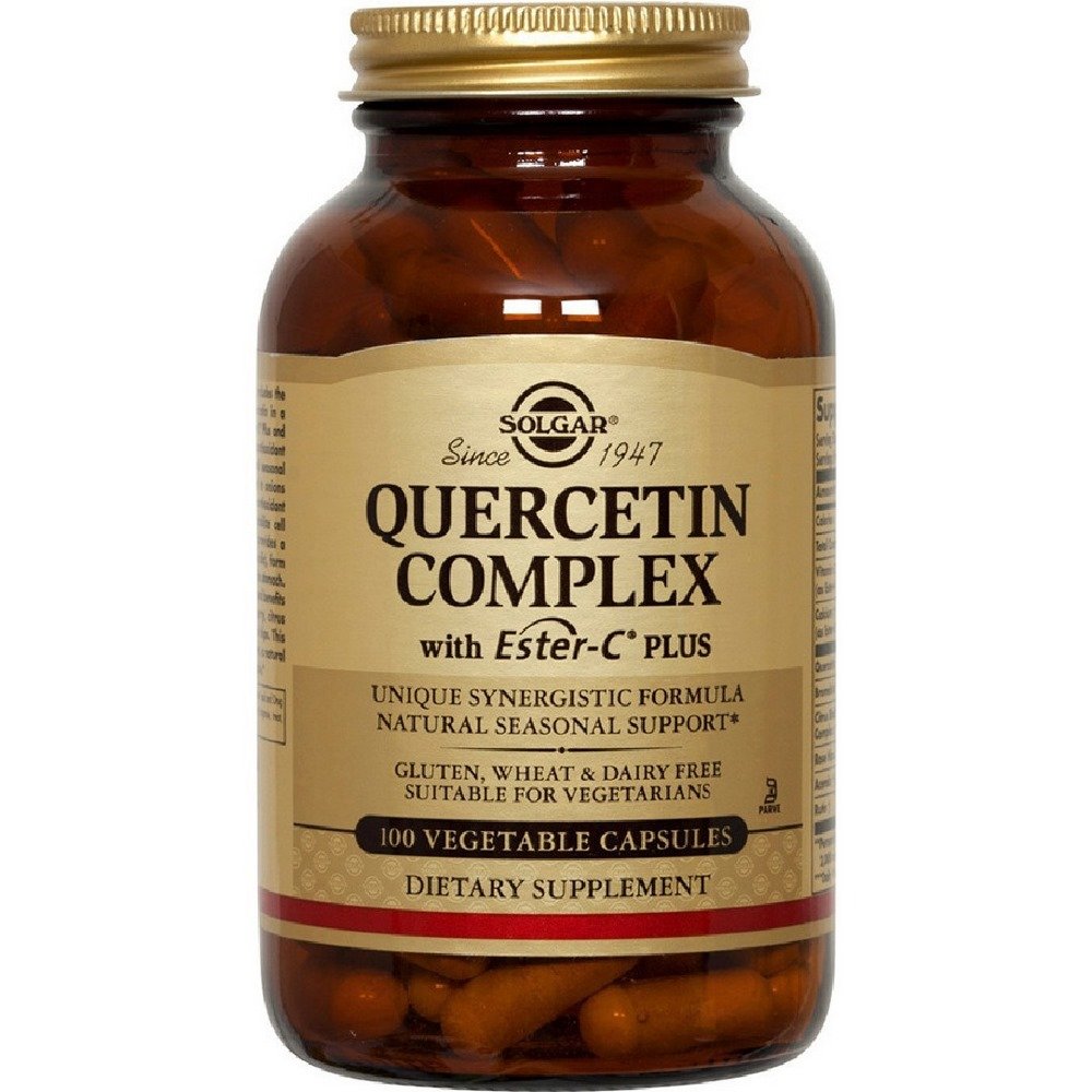 Solgar Quercetin Complex Σύμπλεγμα Κουερσετίνης με Βιταμίνη C, 100caps