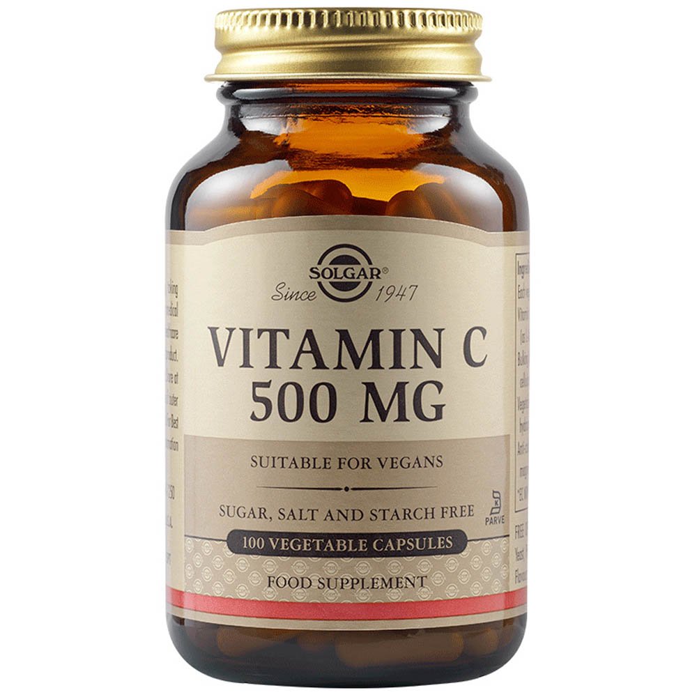 Solgar Vitamin C 500mg, 100 φυτικές κάψουλες