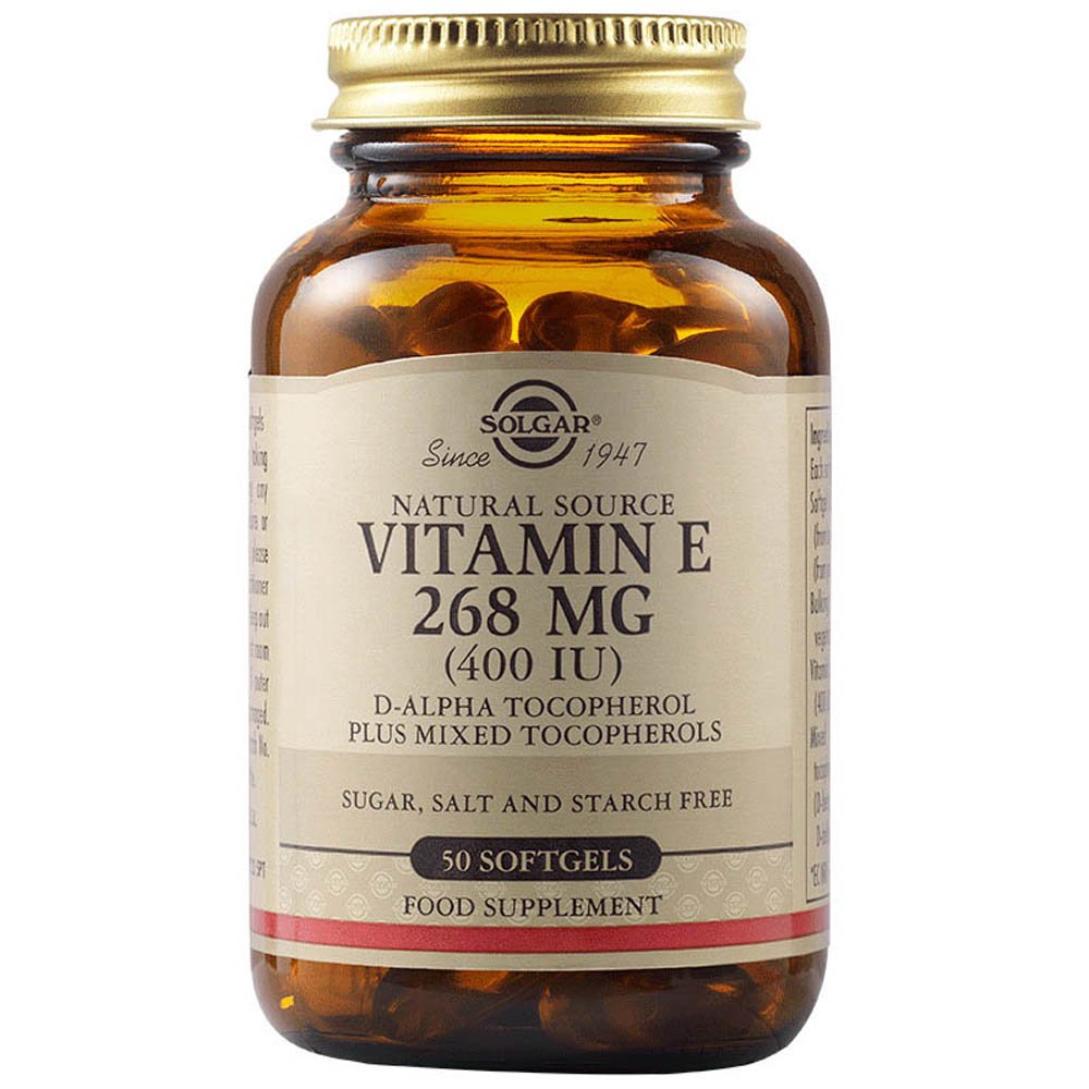 Solgar Vitamin E 268mg 400iu, 50 μαλακές κάψουλες