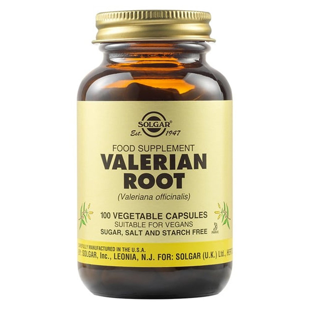 Solgar Valerian Root Συμπλήρωμα Διατροφής Βαλεριάνας, 100 φυτικές κάψουλες