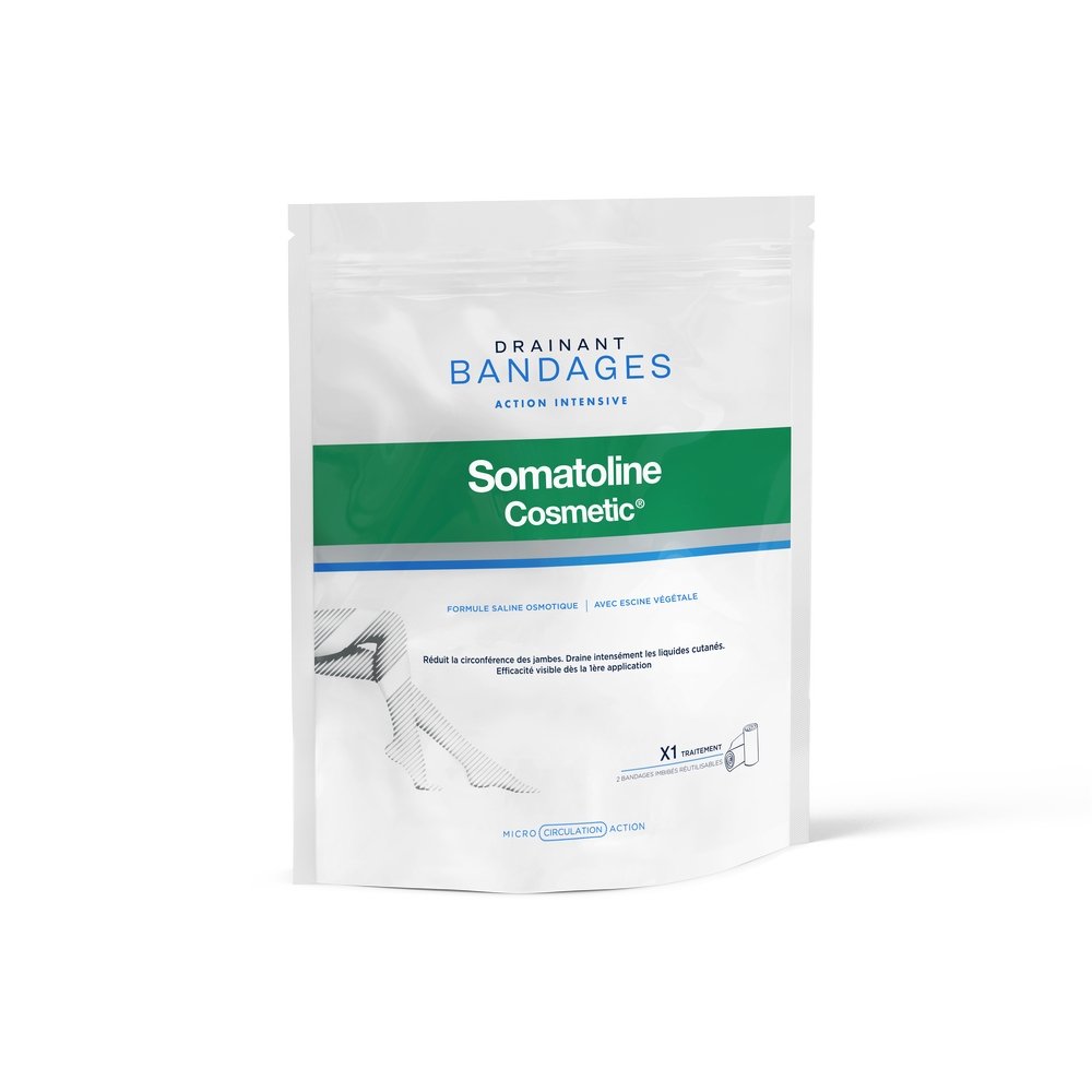 Somatoline Cosmetic Bandages Επίδεσμοι Αποσυμφόρησης Δραστική Αγωγή Σμίλευσης, 2τμχ