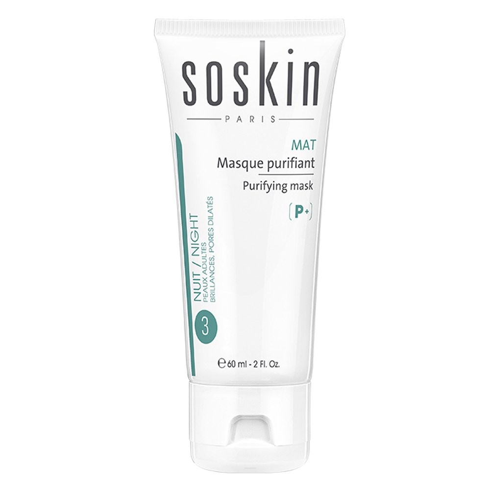 Soskin P+ Mat Purifying Mask Μάσκα Καθαρισμού Προσώπου για Σύσφιξη Πόρων & Απομάκρυνση Σμήγματος, 60ml