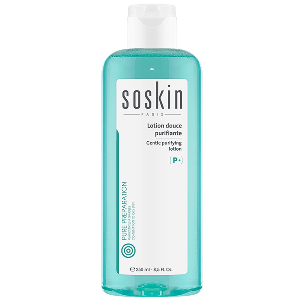 Soskin P+ Gentle Purifying Lotion Λοσιόν Καθαρισμού για Μεικτή/Λιπαρή Επιδερμίδα, 250ml