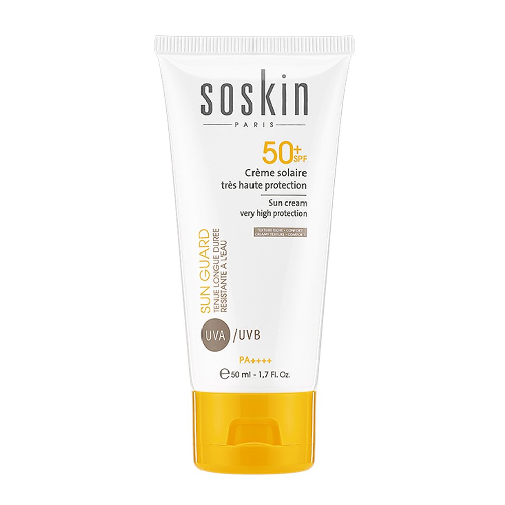 Soskin Sun Guard Face Suncream Rich SPF50+ Αντηλιακή Κρέμα Προσώπου Πλούσιας Υφής με Πολύ Υψηλή Προστασία, 50ml